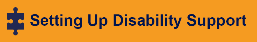 Setting Up Disability Support