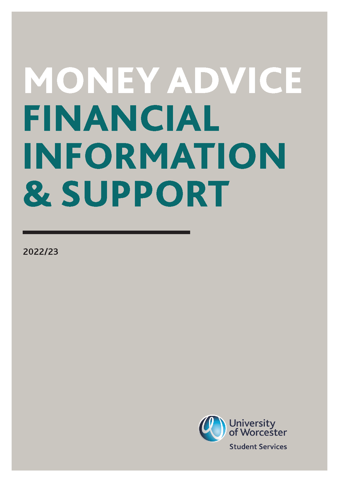 Money Advice Financial Information and Support Booklet