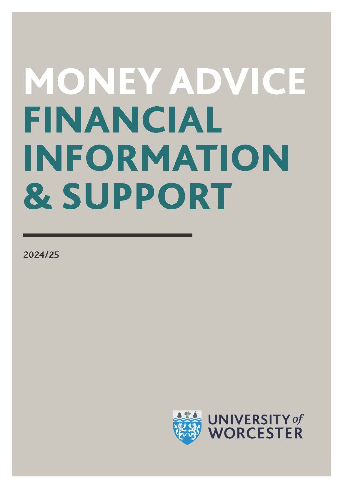 Money Advice Financial Information and Support Booklet